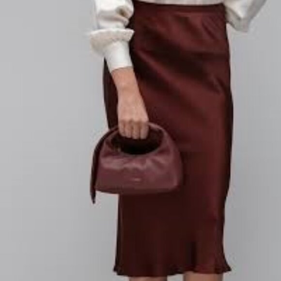 ANINE BING Mini Grace Bag - Burgundy/Dark Cherry - GUC - Picture 3 of 13